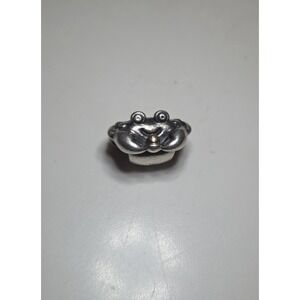 Retired Pandora Sterling Silver & 14K Gold Happy Crab Charm ALE 925 791135